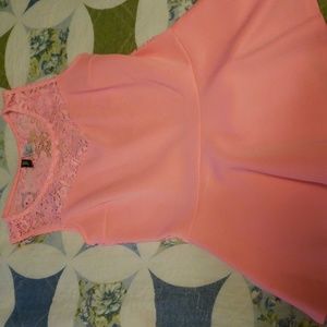 Cute pink flared shirt